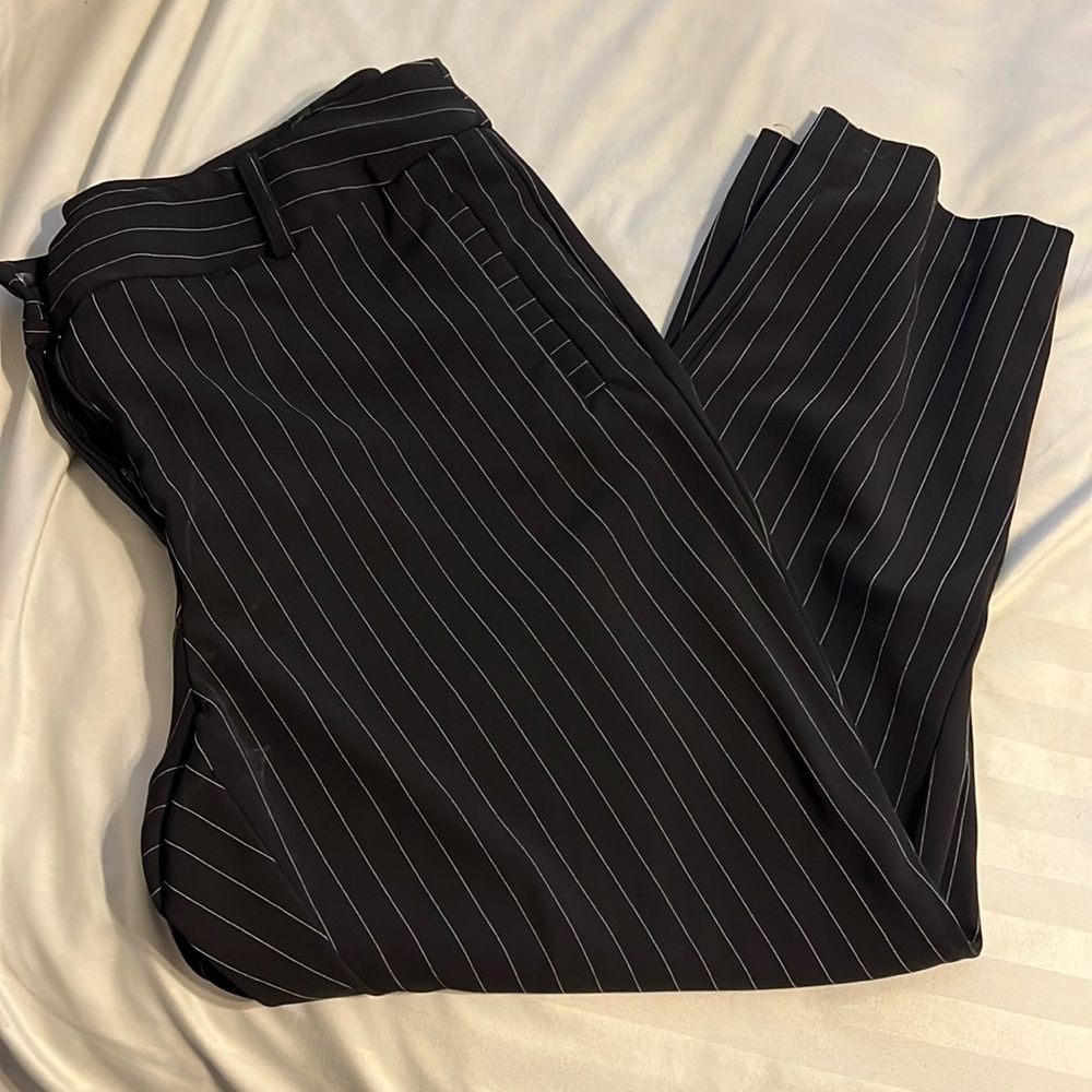 Pinstripe dress pants